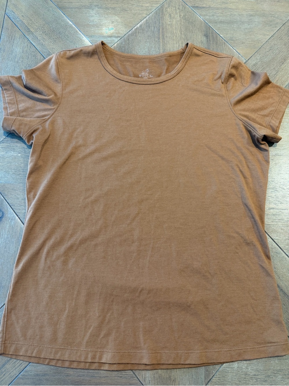 Woolx Liza Merino Wool Short Sleeve Top in Medium